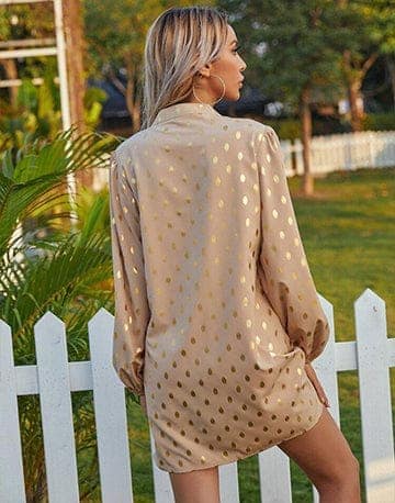 Sparkling Polka Dot Chic Mini Dress view 2