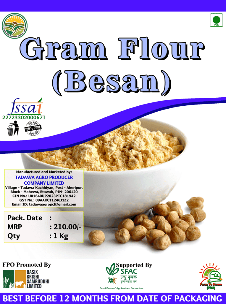 Gram Flour (Besan) | Channa Besan | 1 Kg (pack of 3) view 3