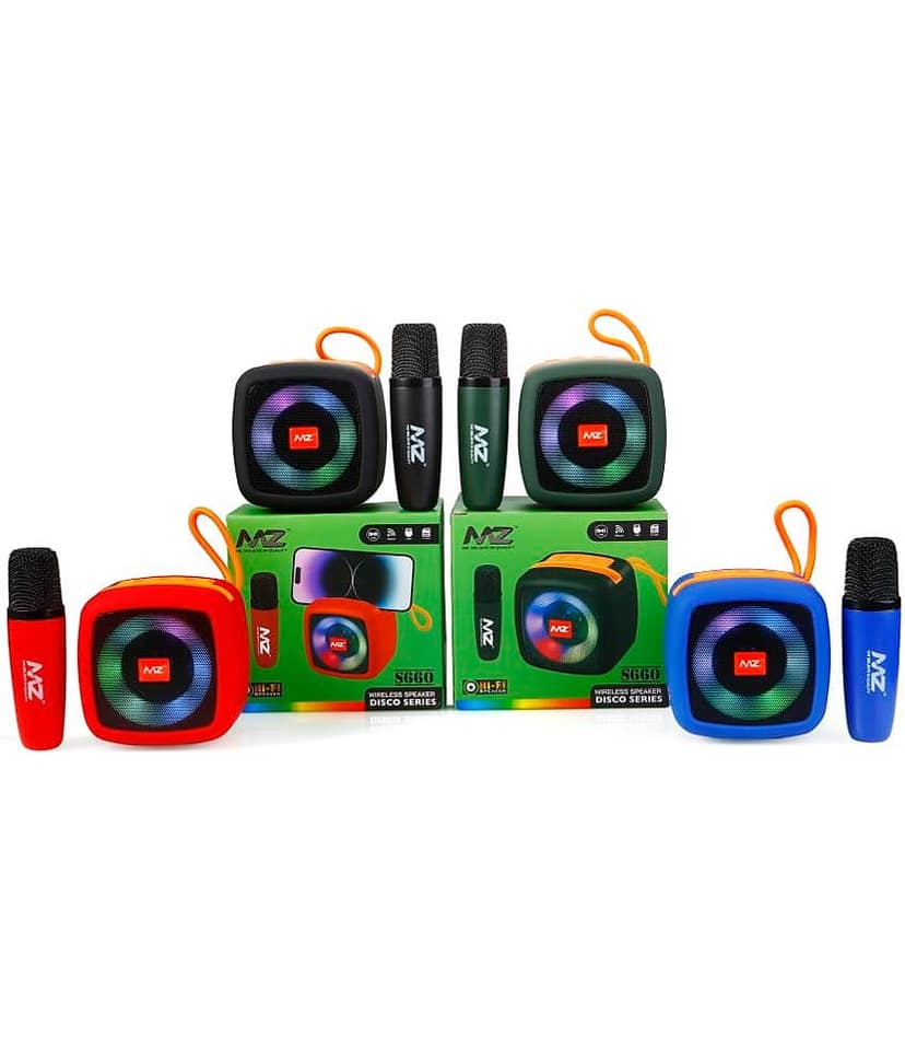 MZ S660 5 W Bluetooth Speaker Bluetooth V 5.0 with SD card Slot Playback Time 6 hrs Red view 2