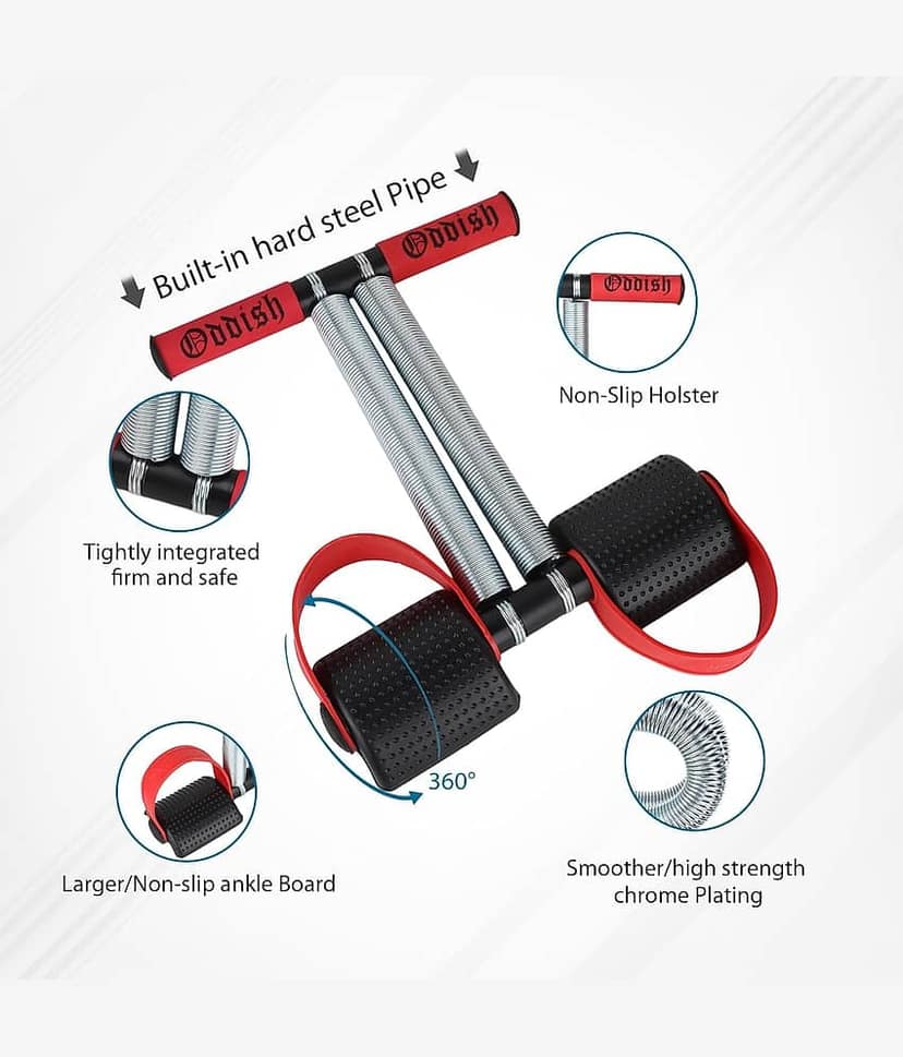 ODDISH; way to fitness Tummy Trimmer Double Spring With Foam Grip Handle - Your Perfect Fitness Companion for a Healthier Lifestyle For Men & Women view 2