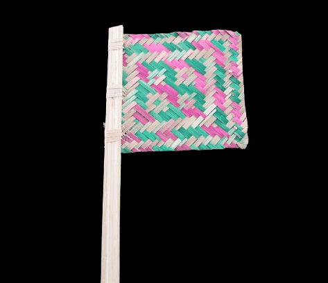 KANDUKUR Traditional Indian Woven Bamboo Hand Fan view 2