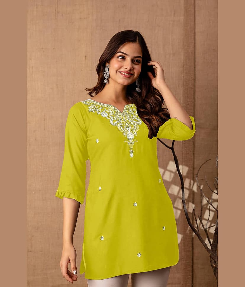 Rayon Short Kurti For Women (Pack of 1)