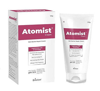 Brinton Atomist Skin Barrier Repair Cream 125 gm | Enriched with Ceramides Oats Lipids & GLA