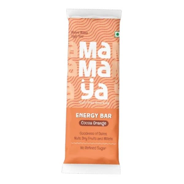 Mamaya Cocoa Orange Energy Bar 50 Gms