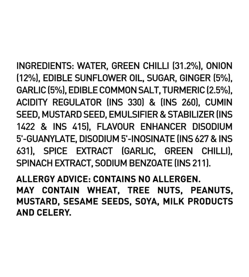 Temptin GreenHot Chutney Glass Bottle 240g x 4 (Pack of 4) | Spicy, Tangy & Flavorful Chutney for Snacks, Meals | and More | Perfect Blend of Fresh Ingredients for Every Tastebud view 5
