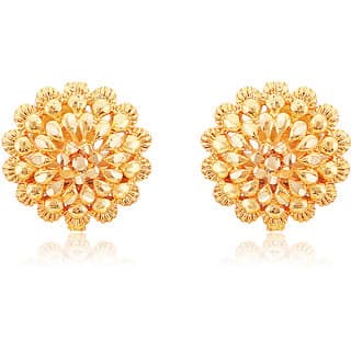 Vighnaharta Traditional Daily Wear Gold Plated Alloy Stud Earring For Women And Girls view 2