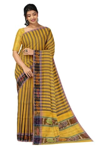 APCO Handloom (A Andhra Pradesh Govt Emporium)- Women's Traditional Pure Handloom Dulla Cotton Saree | DL0063