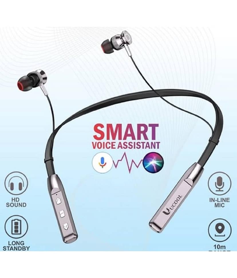 UCOOL Bluetooth Wireless Neckband In-the-ear Bluetooth Headset with Upto 30h Talktime True Wireless - Gold view 2