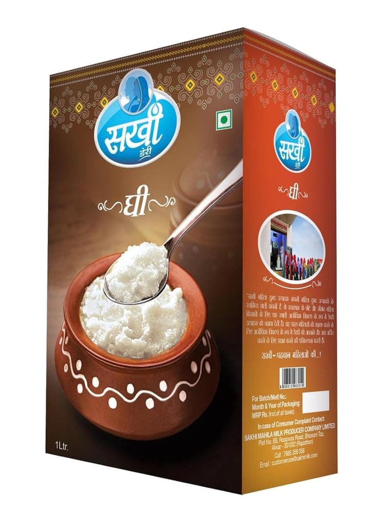 Desi Sakhi Ghee With Rich Aroma, Pure Danedar Ghee- (1 litre) view 3