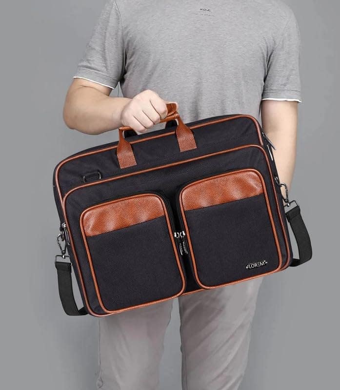 LOREM 28L Messenger Bag For Men - Faux Leather view 8