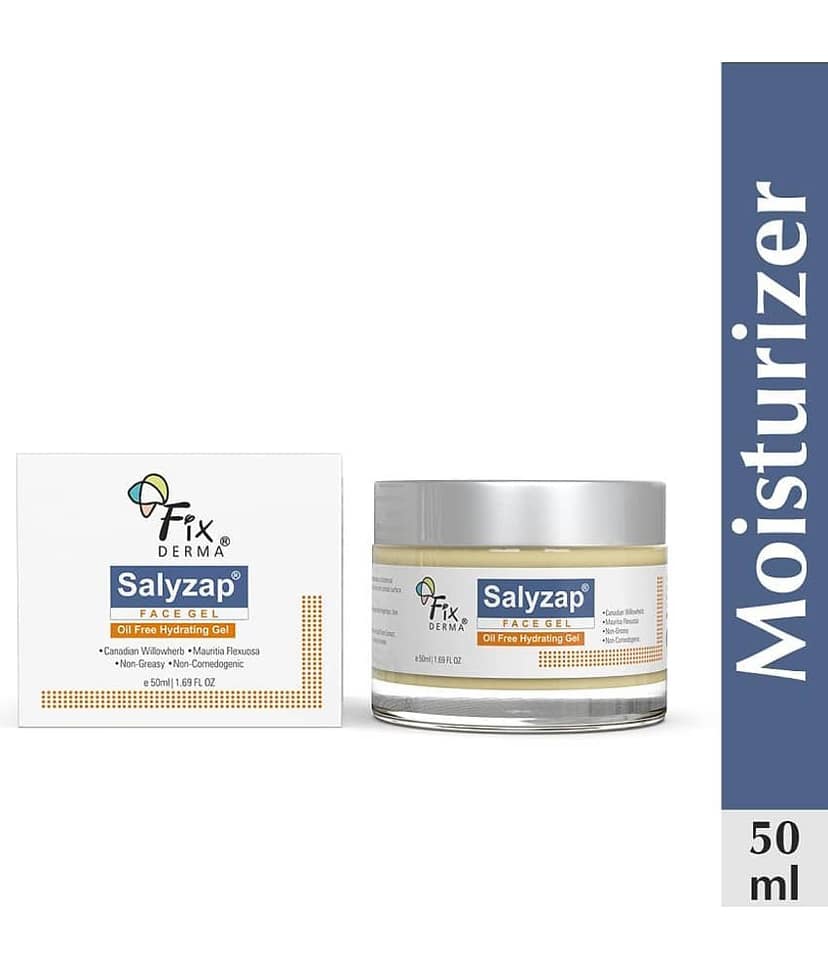 Fixderma Salyzap Acne Facegel, Non,Greasy Moisturizer for Acne Prone Skin, Treats Acne, 50ml