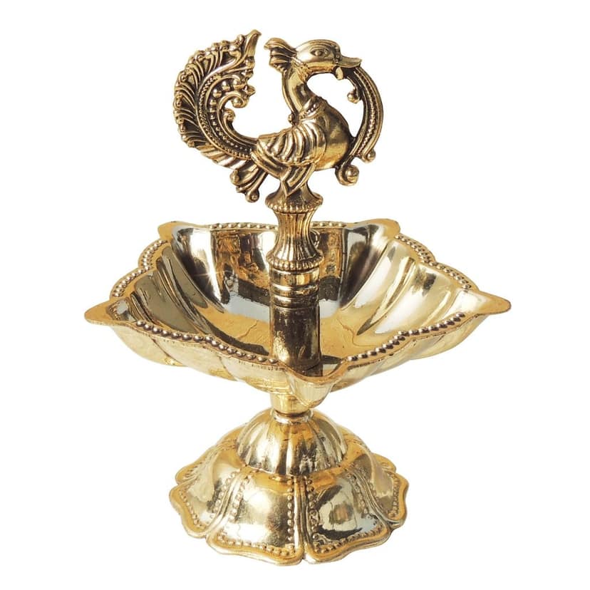 Brass Decorative Brass Murga Deepak No. 4 (FMAS778 E) view 3
