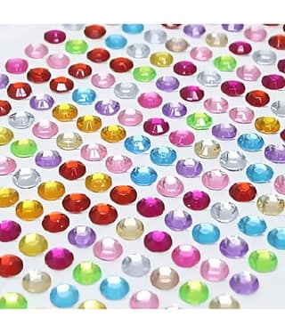 dust n shine Plastic BOOK STONE STICKERS ( Pack of 3 )