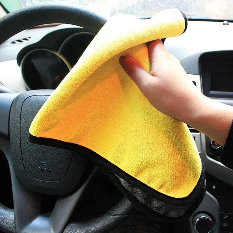 Microfiber Car Cleaning Towels, Extra Large Ultra Soft Car Wash Towels, Car Drying Towels, Polishing Towels for Cars, Trucks, Motorcycles, Windows, Mirrors- 1 pack view 2
