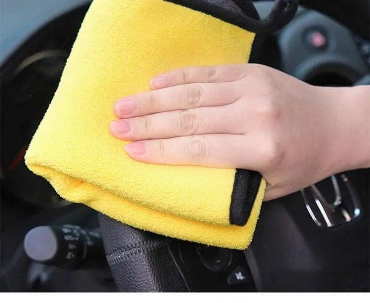 Microfiber Car Cleaning Towels, Extra Large Ultra Soft Car Wash Towels, Car Drying Towels, Polishing Towels for Cars, Trucks, Motorcycles, Windows, Mirrors- 1 pack view 5