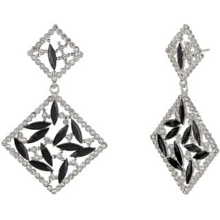 Crystallised Stud Earrings for Girls Brass Material Made in India Earrings for Women's Fashion Jewellery for Party view 2