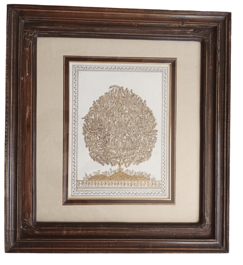 Pichwai Painting- Life Of Tree in wooden frame