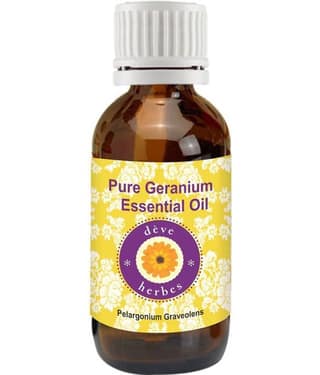Deve Herbes Pure Geranium (Pelargonium graveolens) Essential Oil 10 ml