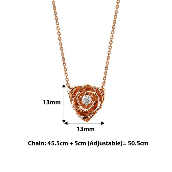Rose Gold Rosetta Necklace view 5