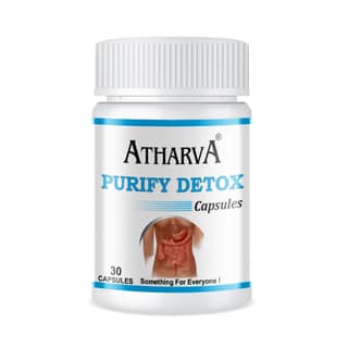 ATHARVA Purify Detox Capsules (Overall detoxification of the body, Helps eliminate toxins & improve digestive system )