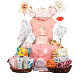 The Baby First Box Newborn Baby Essential Kit - 21 Items(0-3 Months)| Newborn Baby Gifts |Baby Shower Gift