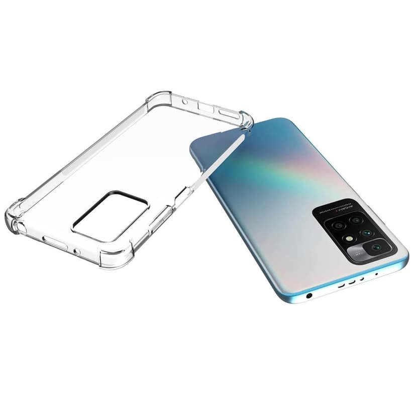 USTIYA for Xiaomi Redmi 10 Case Clear TPU Four Corners Cover Transparent Soft funda view 3