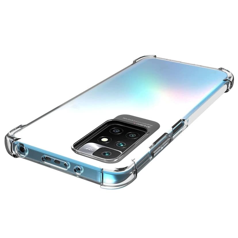 USTIYA for Xiaomi Redmi 10 Case Clear TPU Four Corners Cover Transparent Soft funda view 5