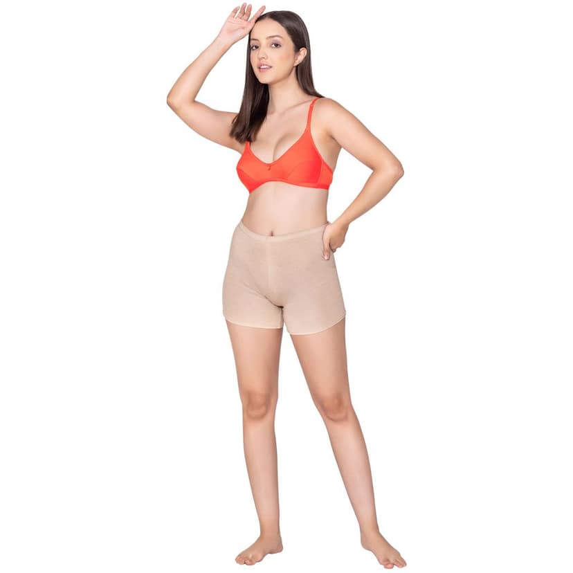 Bodycare polycotton wirefree convertible straps comfortable non padded bra-1531BB view 5