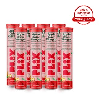 Apple Cider Vinegar Effervescent with the mother Pack of 8 Tubes__2 Months__120 Tablets