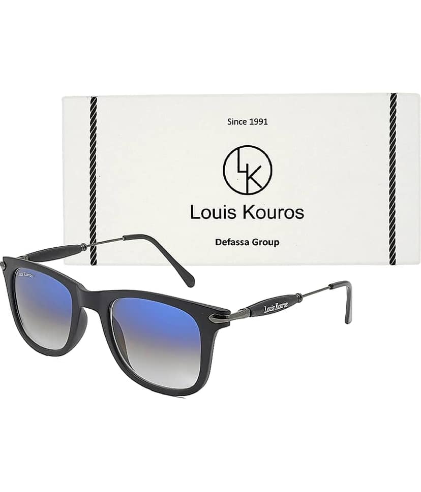 LOUIS KOUROS Black Square Sunglasses ( Pack of 1 )