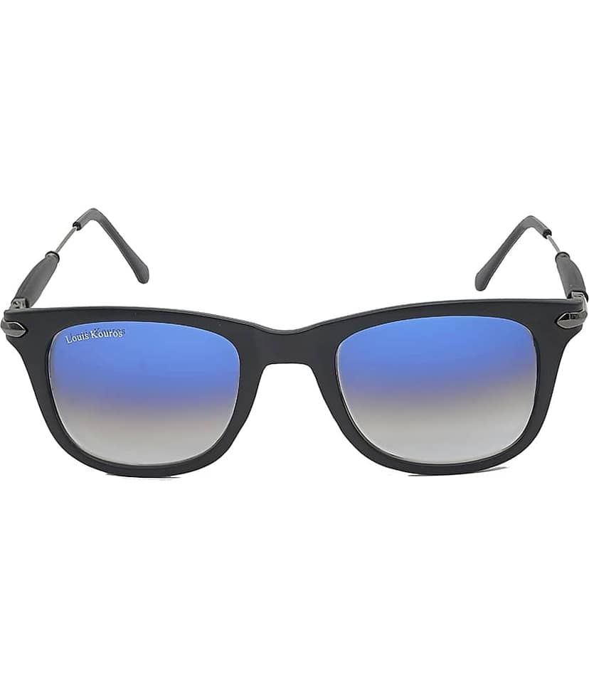 LOUIS KOUROS Black Square Sunglasses ( Pack of 1 ) view 2