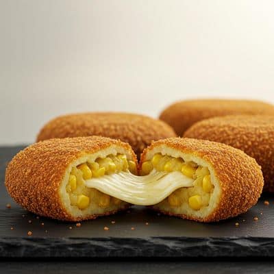 Cheesy Corn Potato Kebab