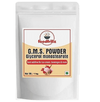 foodfrillz GMS Powder, 1 Kg (Glycerol Monostearate) for Ice Creams | Food Grade