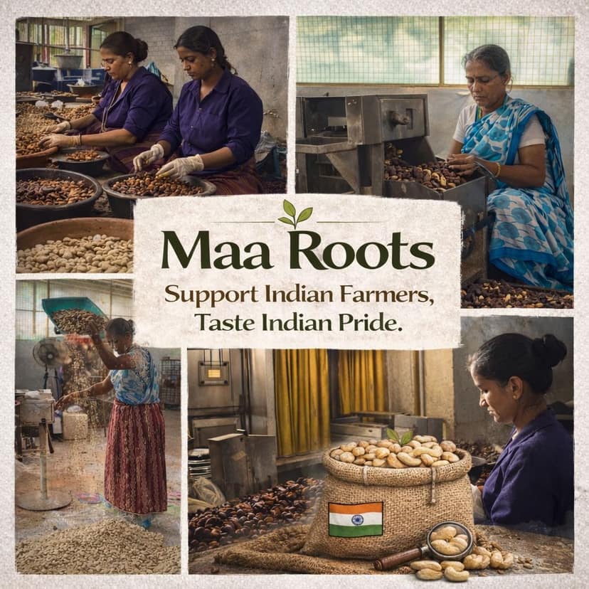 Maa Roots W320 Cashew Nuts 200g | Premium Whole Unroasted Kaju | Konkan Cashews | Natural Dry Fruits | High Protein, Fibre & Minerals | Healthy Snacks view 7