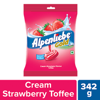 ALPENLIEBE Gold Cream Strawberry Toffee, 324 g Pouch