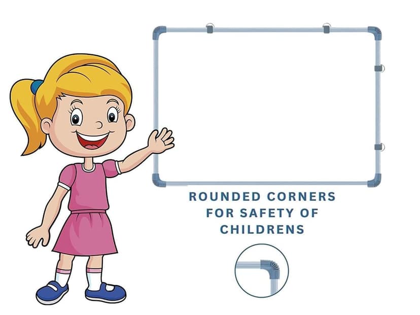 A2DR Non-Magnetic (1.5 x 2 Feet) Double-Sided 2in1 White Board & Green Chalk Board Quality with Hanging Hooks view 7