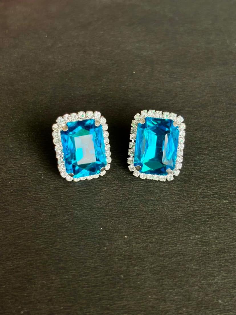Combo Pack of 6 Premium Stud Earrings for Women & Girls | Crystal Stone & Pearl Design | Multicolor Party & Daily Wear Jewellery view 4