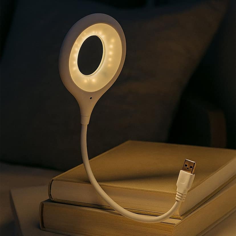 LED USB Light for Laptop, 16 LED Night Lights for Bedroom, Lightweight Small LED Reading Light Lamp with Flexible Neck, Desk Light for Home, Travel, Study, Office (1 Pc)