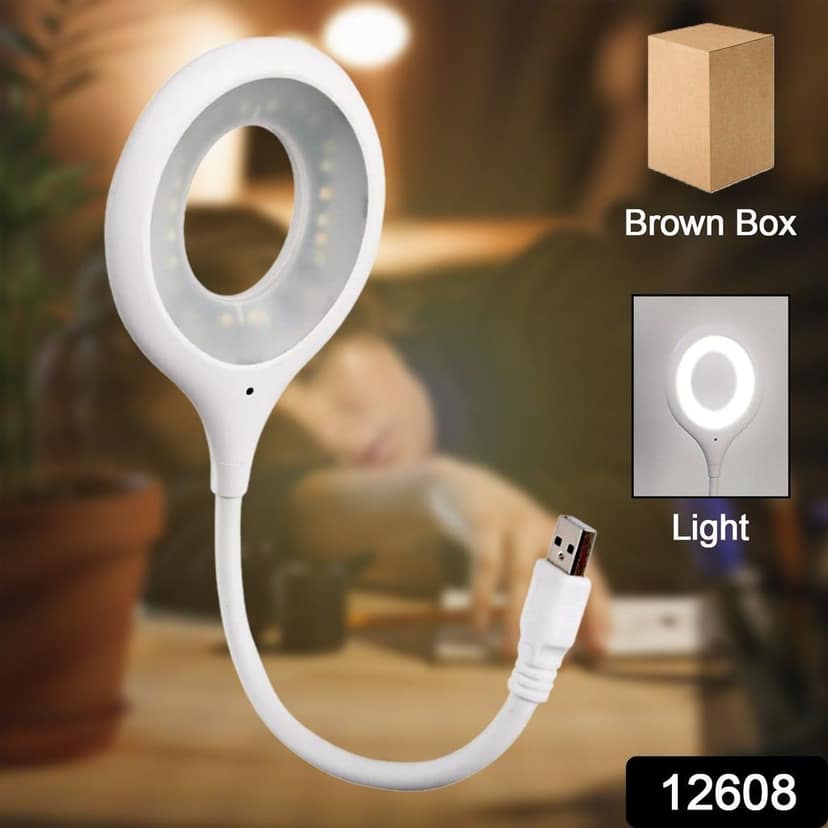 LED USB Light for Laptop, 16 LED Night Lights for Bedroom, Lightweight Small LED Reading Light Lamp with Flexible Neck, Desk Light for Home, Travel, Study, Office (1 Pc) view 2