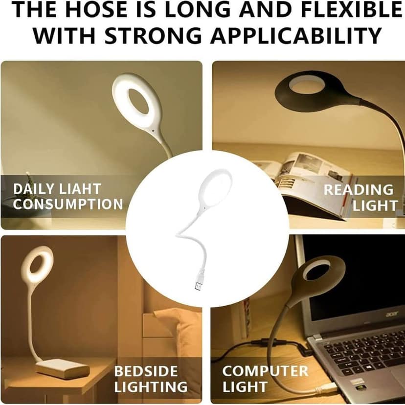 LED USB Light for Laptop, 16 LED Night Lights for Bedroom, Lightweight Small LED Reading Light Lamp with Flexible Neck, Desk Light for Home, Travel, Study, Office (1 Pc) view 6
