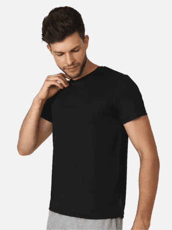 Hummel Budoc Mens T-Shirt Pack Of 2(black/True Blue) view 2