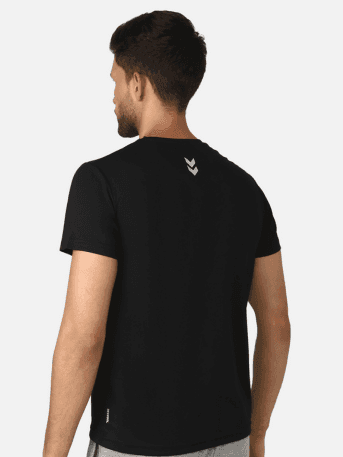Hummel Budoc Mens T-Shirt Pack Of 2(black/True Blue) view 4