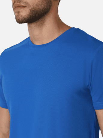 Hummel Budoc Mens T-Shirt Pack Of 2(black/True Blue) view 9