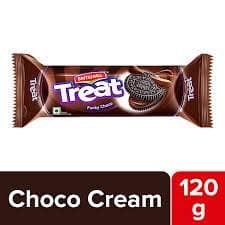 Britannia Treat Sandwich Biscuits - Funky Choco, 120 G