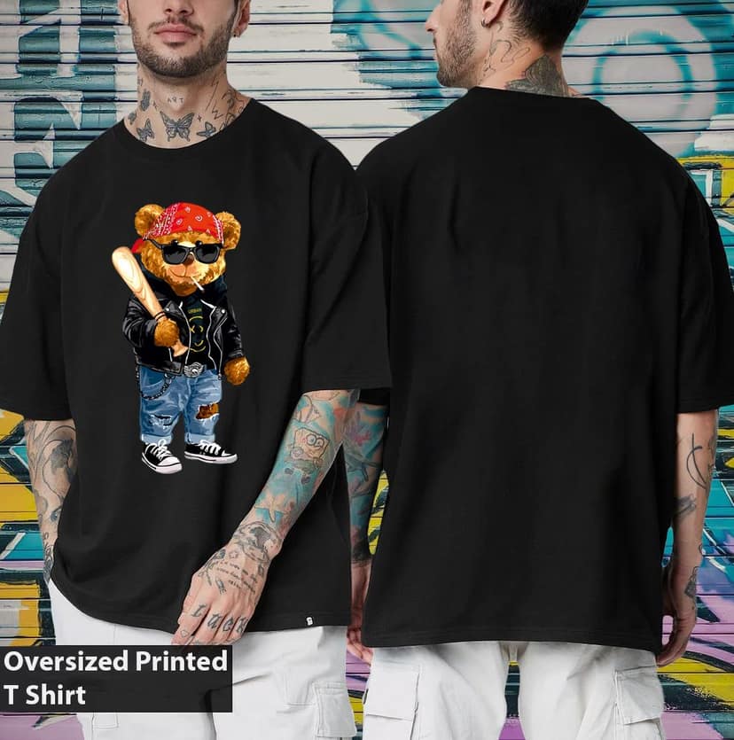 SCOTT FINCHER Men's Streetwear Hip Hop T-Shirt, Summer Casual Short Sleeve Cotton T-Shirt, Harajuku Style Loose Fit Tee Shirt : AA(ARN)BLACK_256 view 3