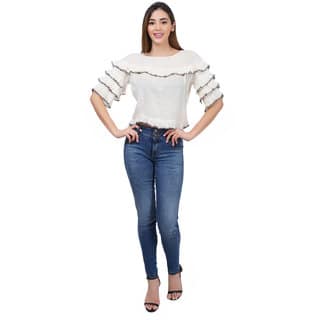 RAYON CRAP CROP TOP (WHITE)