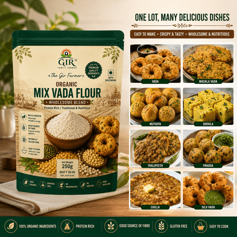Organic Mix Vada Flour - Wholesome Blend view 5