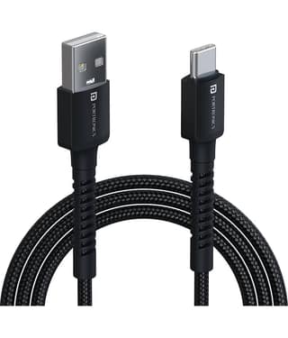 Portronics Black 3A Type C Cable 1 Meter