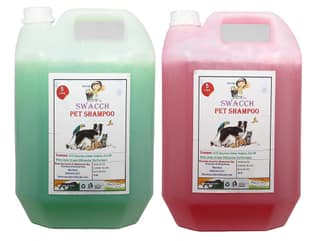 SWACCH PET Shampoo (5 Litre) (Combo Pack of 2) NEEM ALOVERA & Strawberry
