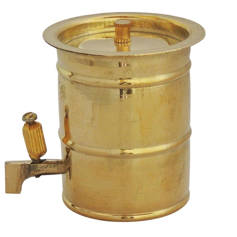 Brass Water Tank Drum Miniature Toy | Vintage Kids Playing Collectible, Height : 2.5 Inch (ZMAS242 A) view 2